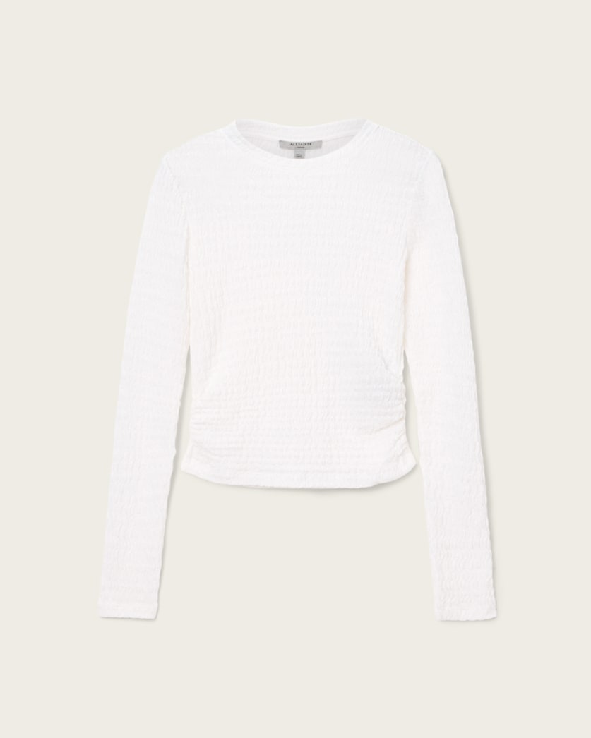 AllSaints West Long Sleeve Top Women's White Women's