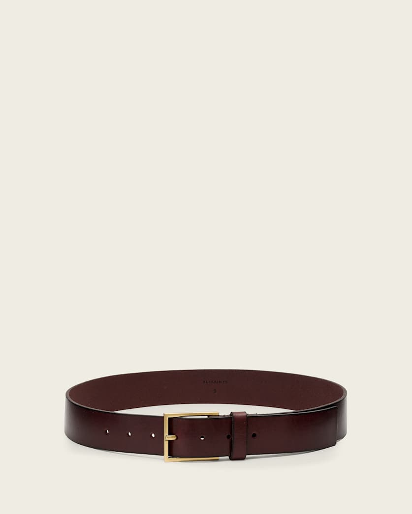 AllSaints Etta Leather Belt Women's Gypsum White Women's