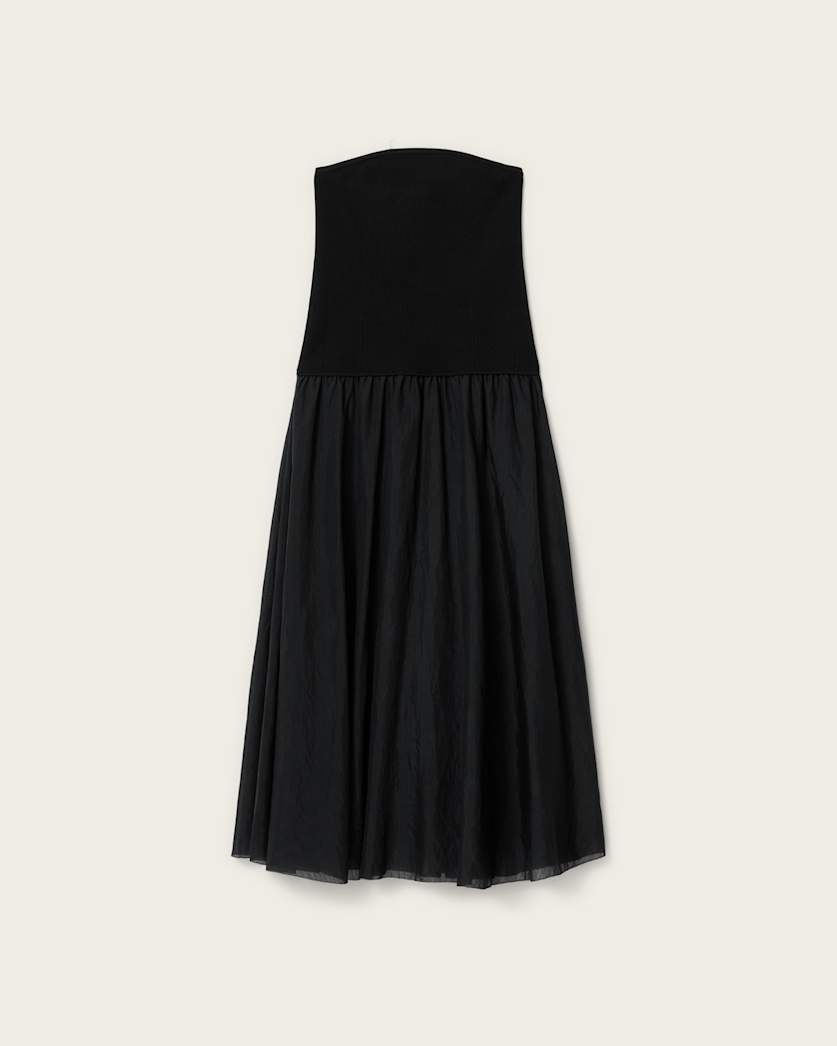 AllSaints Tegan Hybrid Bodycon Maxi Dress Women's Penny Brown Women's