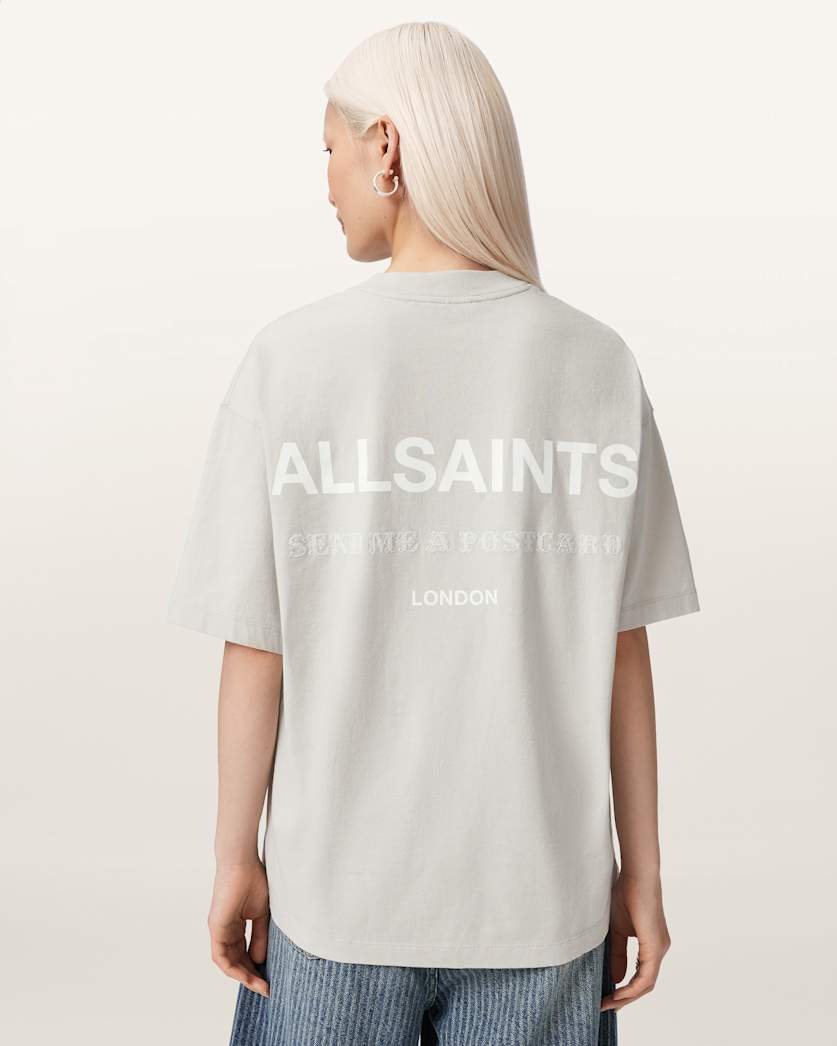 AllSaints Dreamer Oversized Etta Short Sleeve T Shirt Women's Sea Green Women's