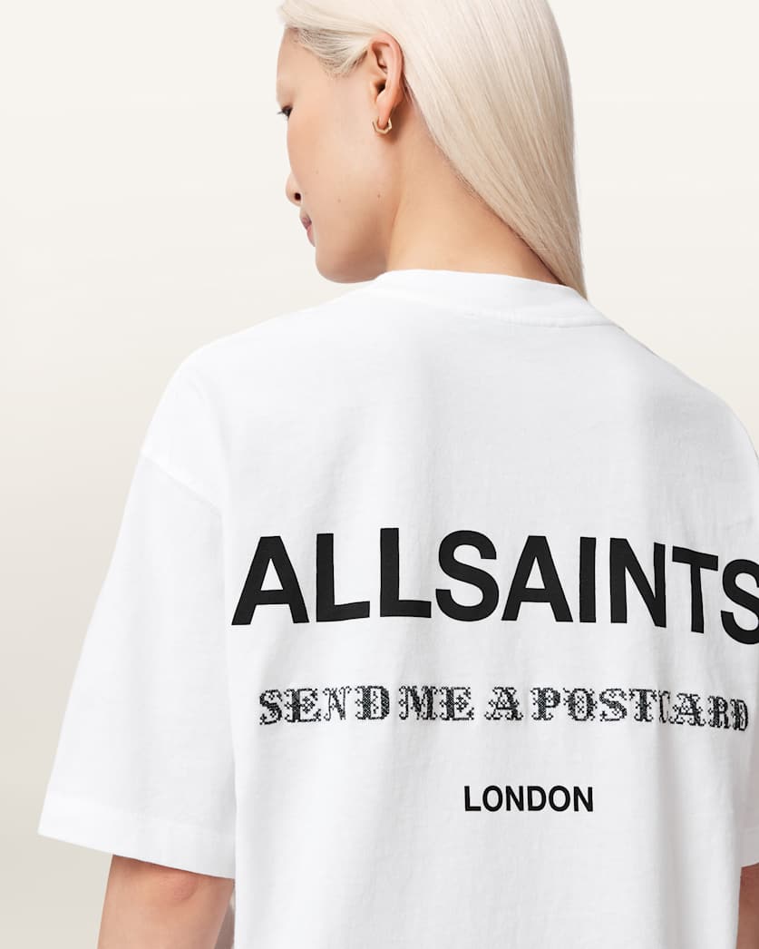 AllSaints Dreamer Oversized Etta Short Sleeve T Shirt Women's Sea Green Women's