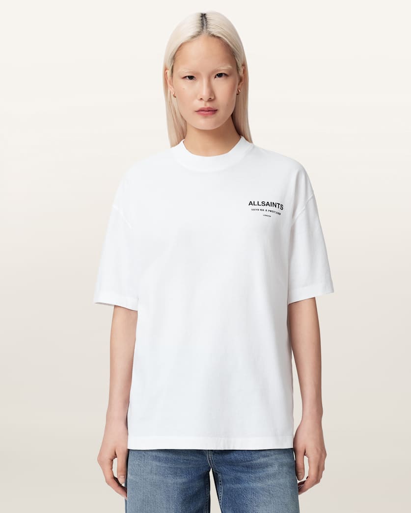 AllSaints Dreamer Oversized Etta Short Sleeve T Shirt Women's Sea Green Women's