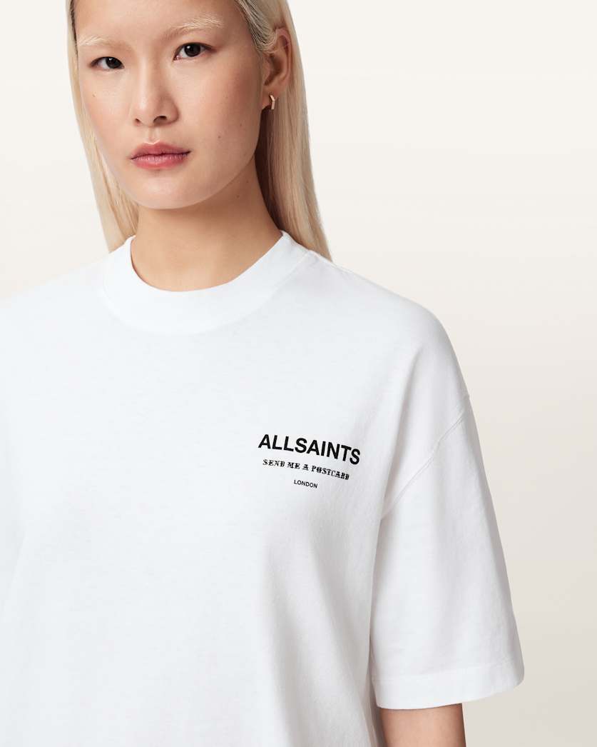 AllSaints Dreamer Oversized Etta Short Sleeve T Shirt Women's Sea Green Women's