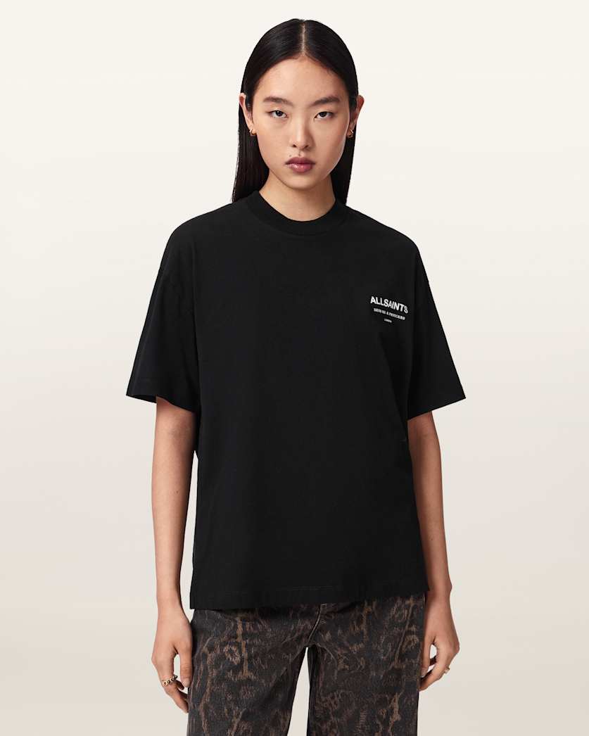 AllSaints Dreamer Oversized Etta Short Sleeve T Shirt Women's Sea Green Women's
