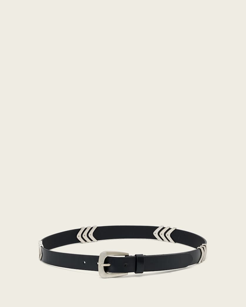 AllSaints Suki Leather Belt Women's Black/Multi Women's