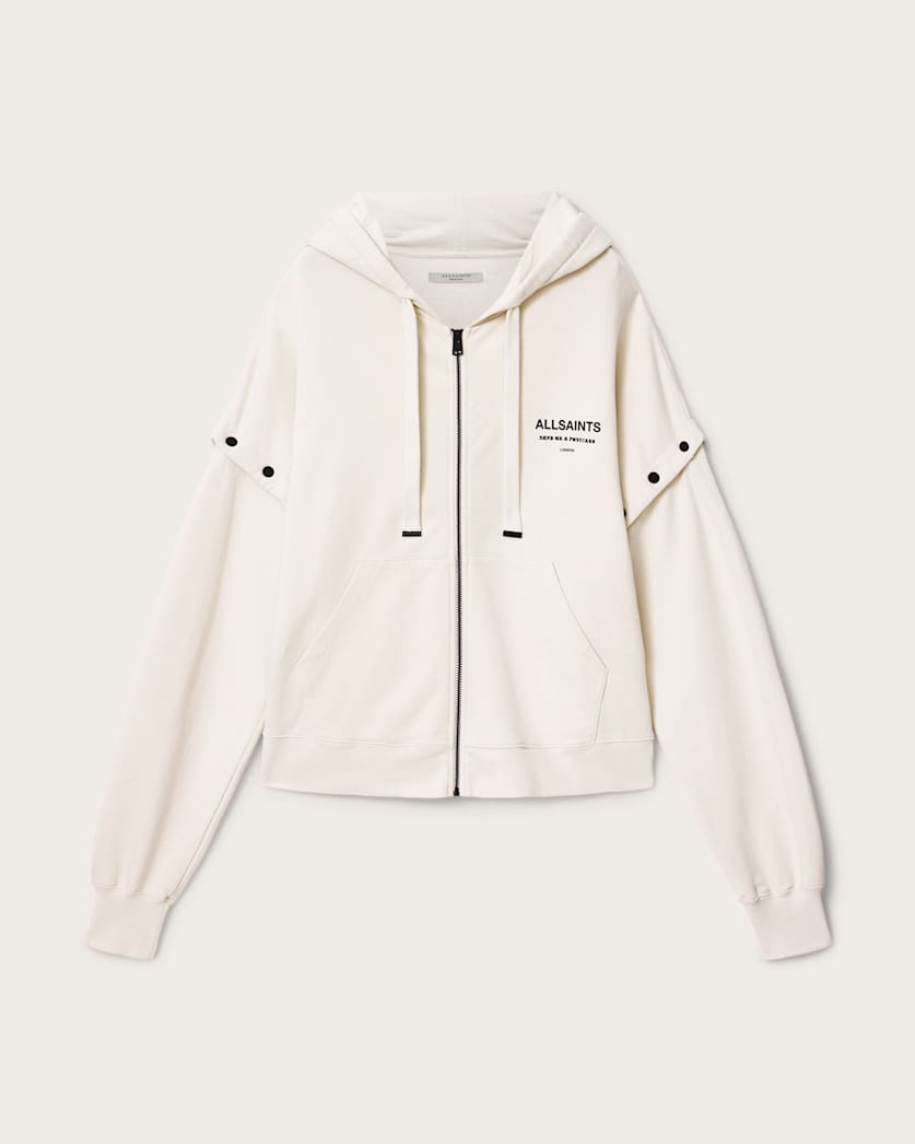 AllSaints Dreamer Amphia Oversized Hoodie Women's Dusk White Women's