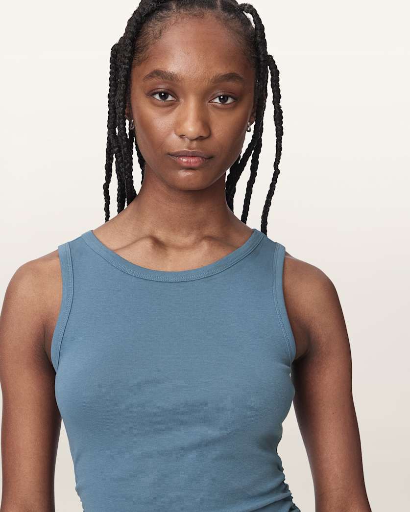 AllSaints Katarina Boat Neck Slim Fit Tank Top Women's Optic White Women's