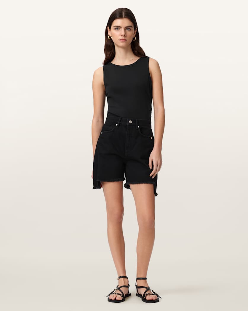 AllSaints Katarina Boat Neck Slim Fit Tank Top Women's Optic White Women's