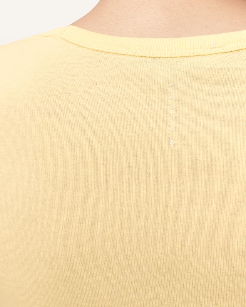 AllSaints Stevie Slim Fit Short Sleeve T Shirt Women's Hay Yellow Women's