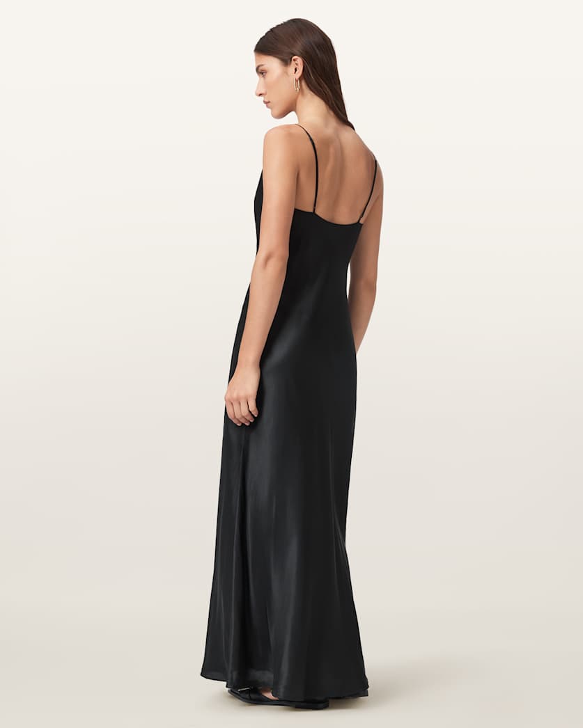 AllSaints Alexia Sleeveless Maxi Dress Women's Oxblood Red Women's
