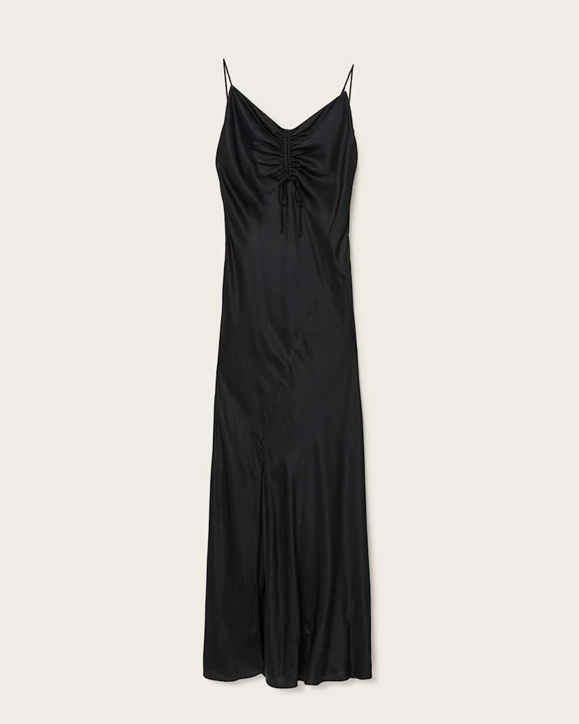 AllSaints Alexia Sleeveless Maxi Dress Women's Oxblood Red Women's
