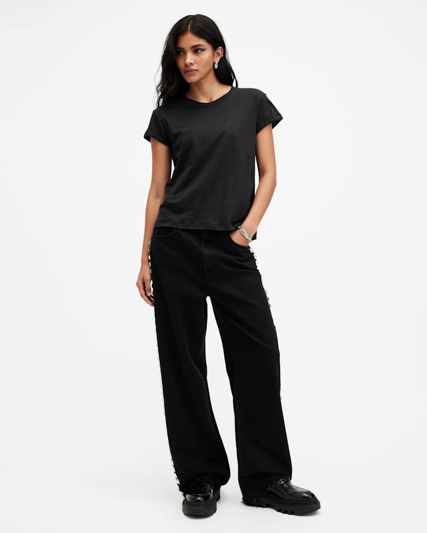 AllSaints Anna Crew Neck T Shirt Women's Chalk White Women's