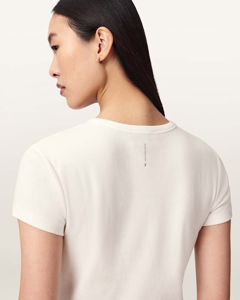 AllSaints Troppo Stevie Slim Fit T Shirt Women's Chalk White Women's