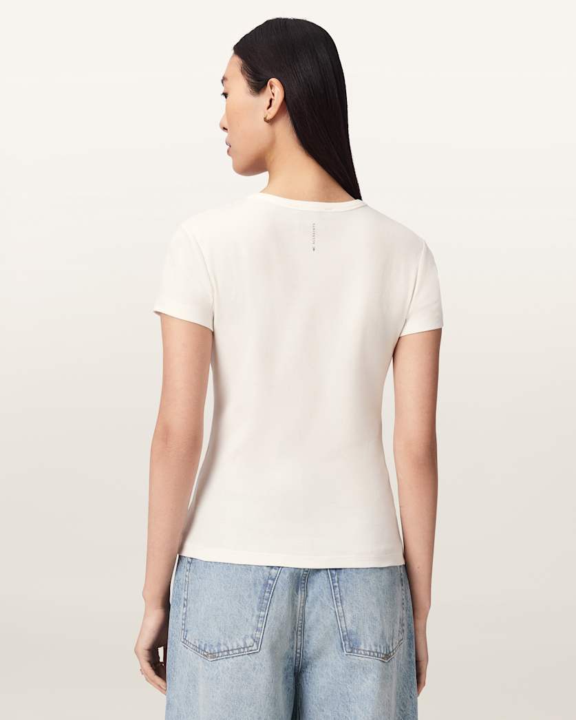 AllSaints Troppo Stevie Slim Fit T Shirt Women's Chalk White Women's