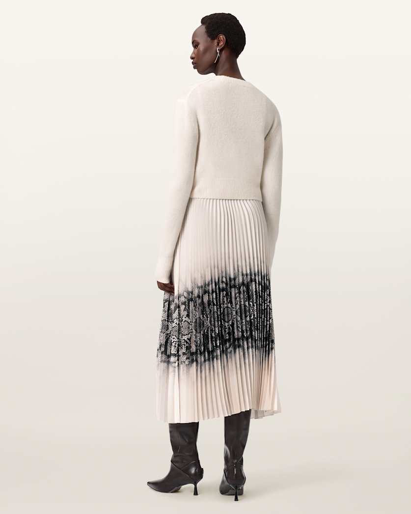 AllSaints Curtis Ophis 2 In 1 Dress Women's Chalk White Women's