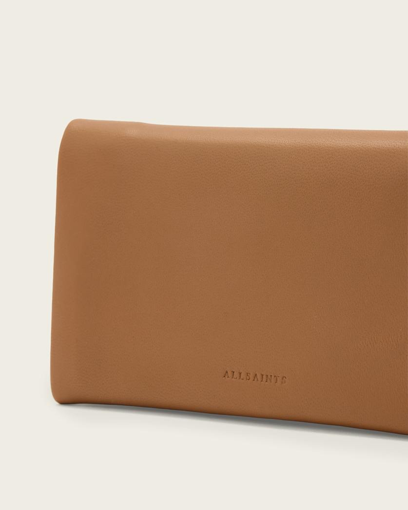 AllSaints Harluna Leather Wallet Women's Toffee Brown Women's