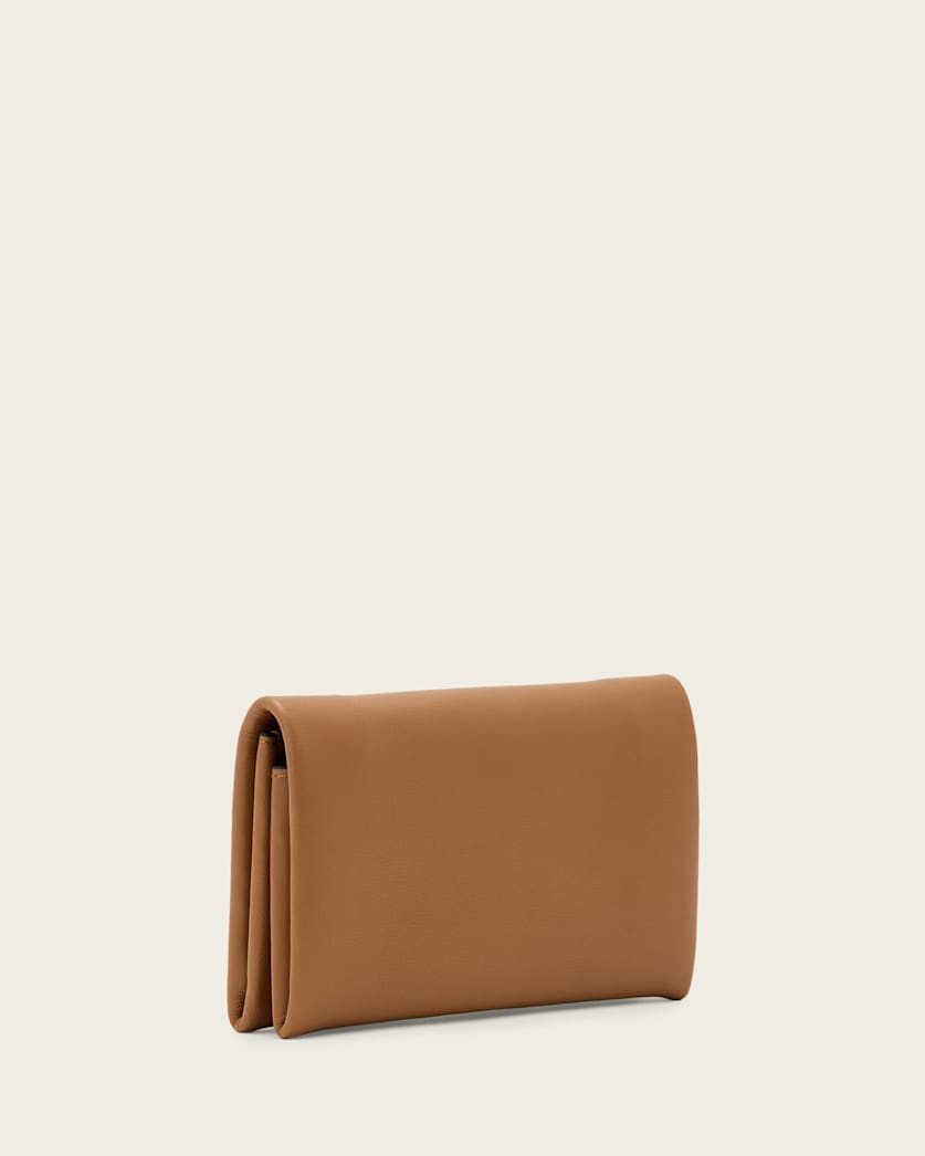AllSaints Harluna Leather Wallet Women's Toffee Brown Women's