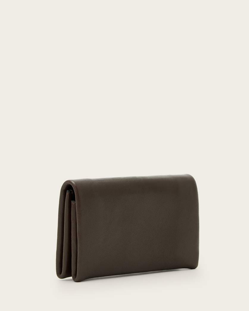 AllSaints Harluna Leather Wallet Women's Fango Brown Women's