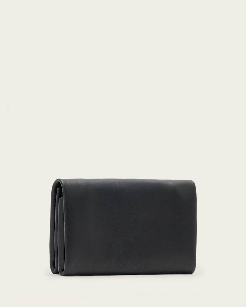 AllSaints Harluna Leather Wallet Women's Black Women's