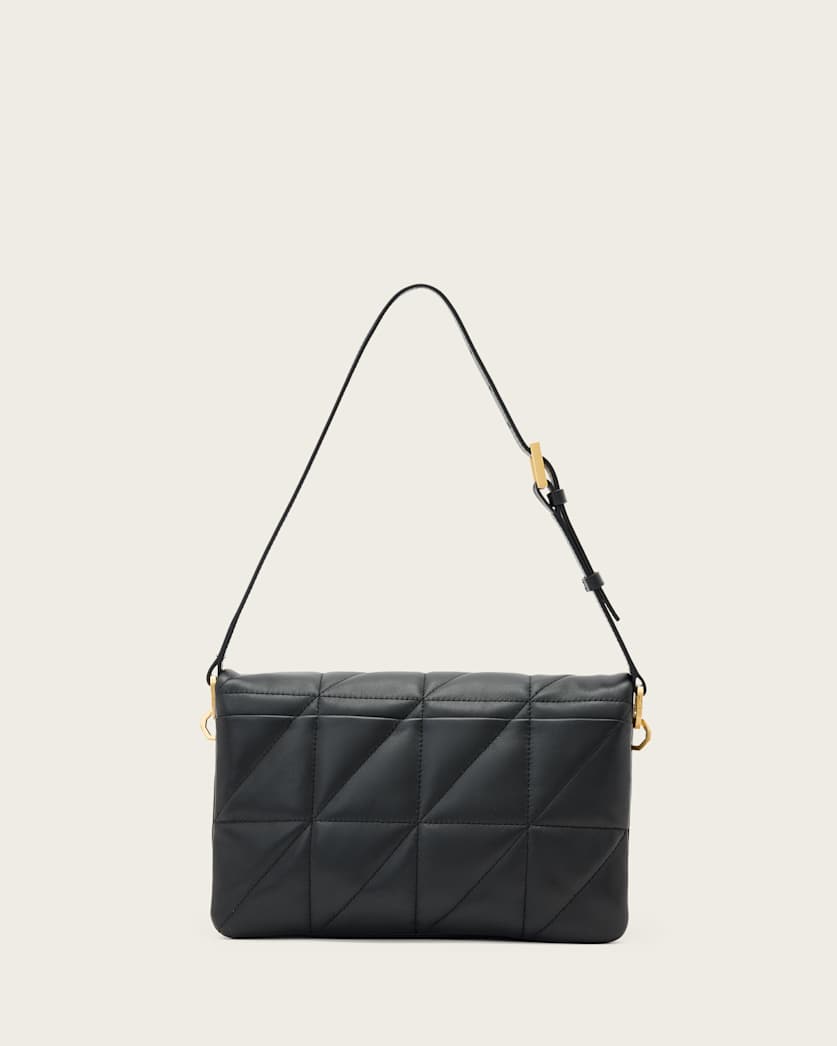 AllSaints Ondine Quilted Leather Shoulder Bag Women's Black Women's