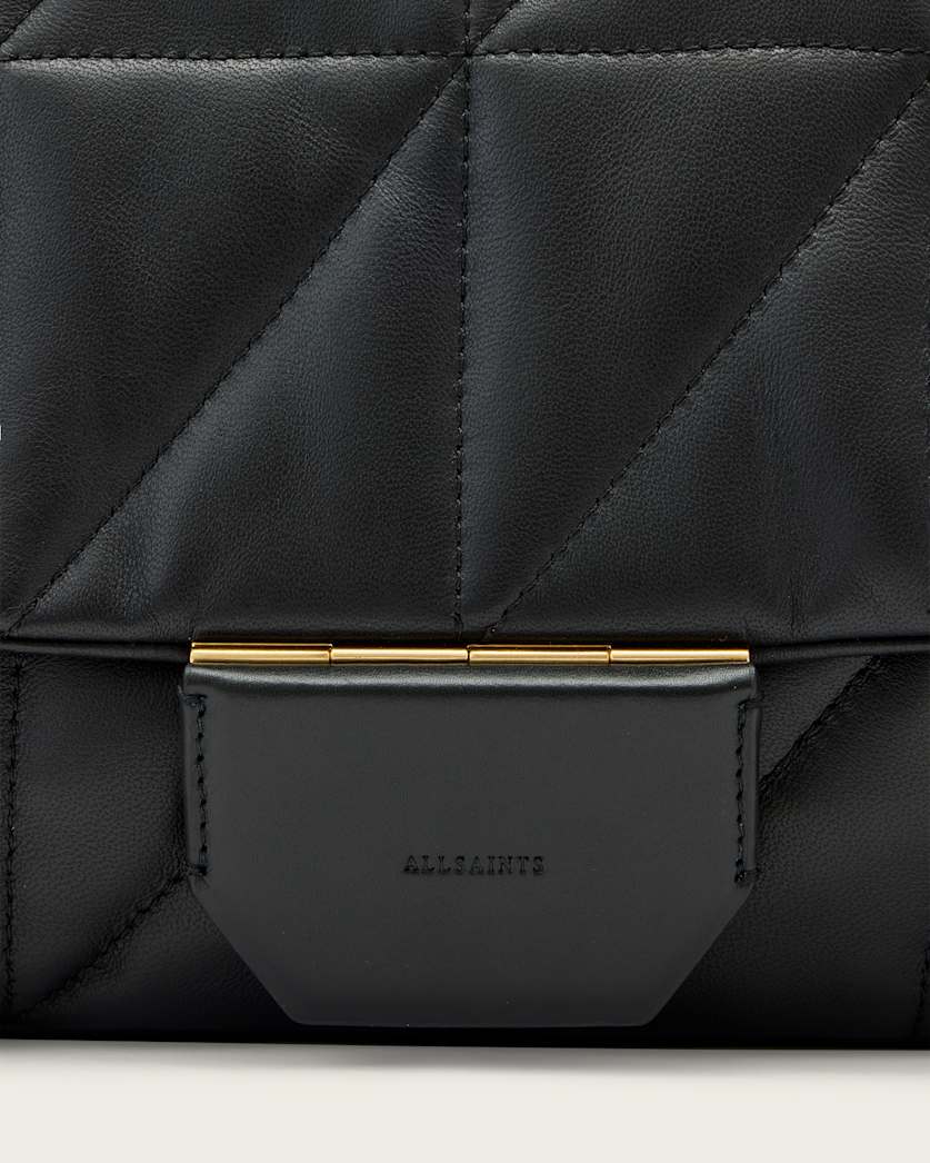 AllSaints Ondine Quilted Leather Shoulder Bag Women's Black Women's