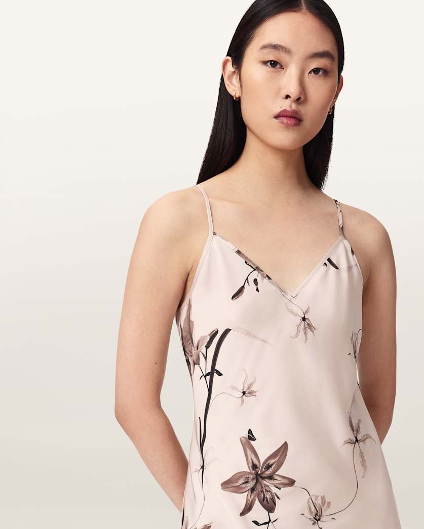 AllSaints Hera 2 In 1 Midi Dress Women's Collegiate Blue Women's