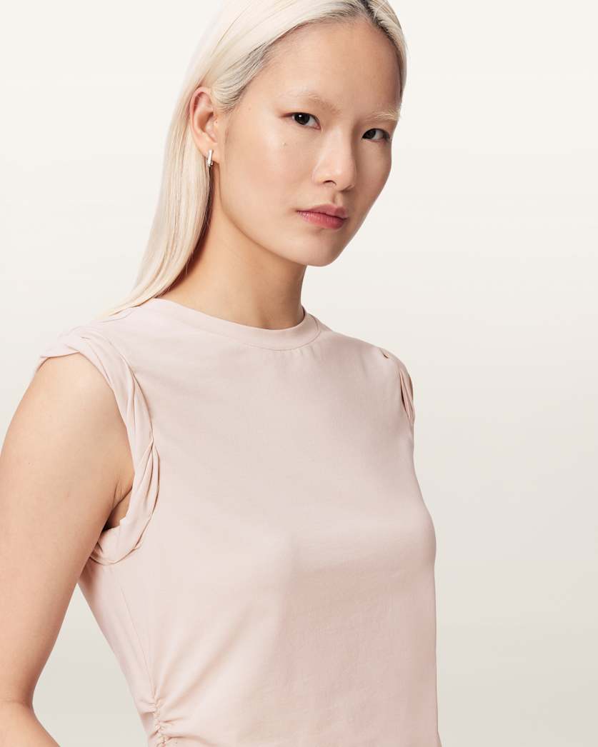 AllSaints West Sleeveless Tank Top Women's Pop Raspberry Pink Women's