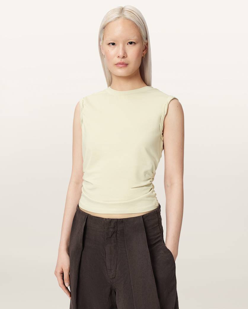 AllSaints West Sleeveless Tank Top Women's Pop Raspberry Pink Women's