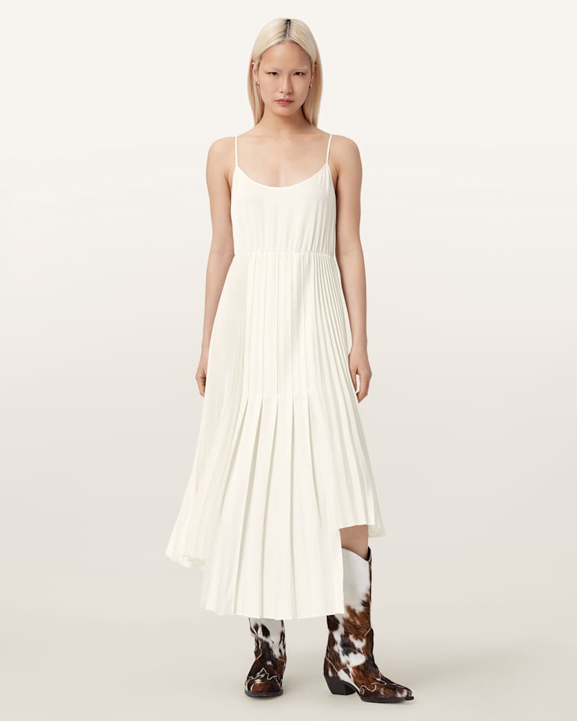 AllSaints Lucille 2 In 1 Dress Women's Chalk White Women's