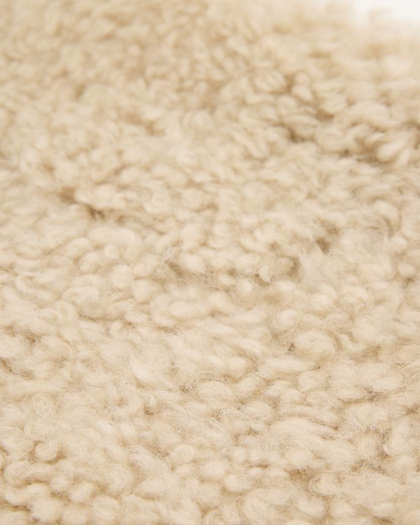 AllSaints Bettina Shearling Clutch Bag Women's Natural Women's