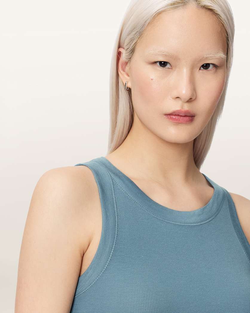 AllSaints Rina Crew Neck Sleeveless Tank Top Women's White Women's