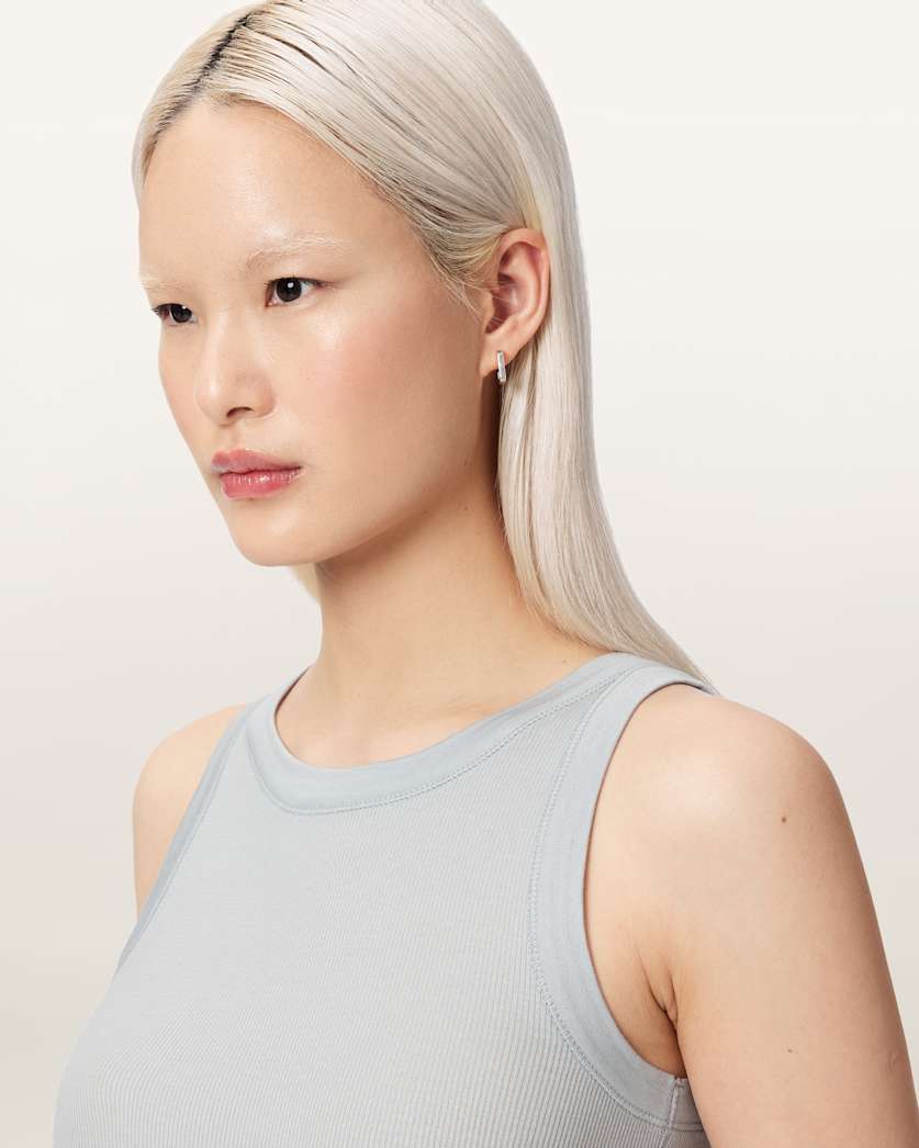 AllSaints Rina Crew Neck Sleeveless Tank Top Women's White Women's