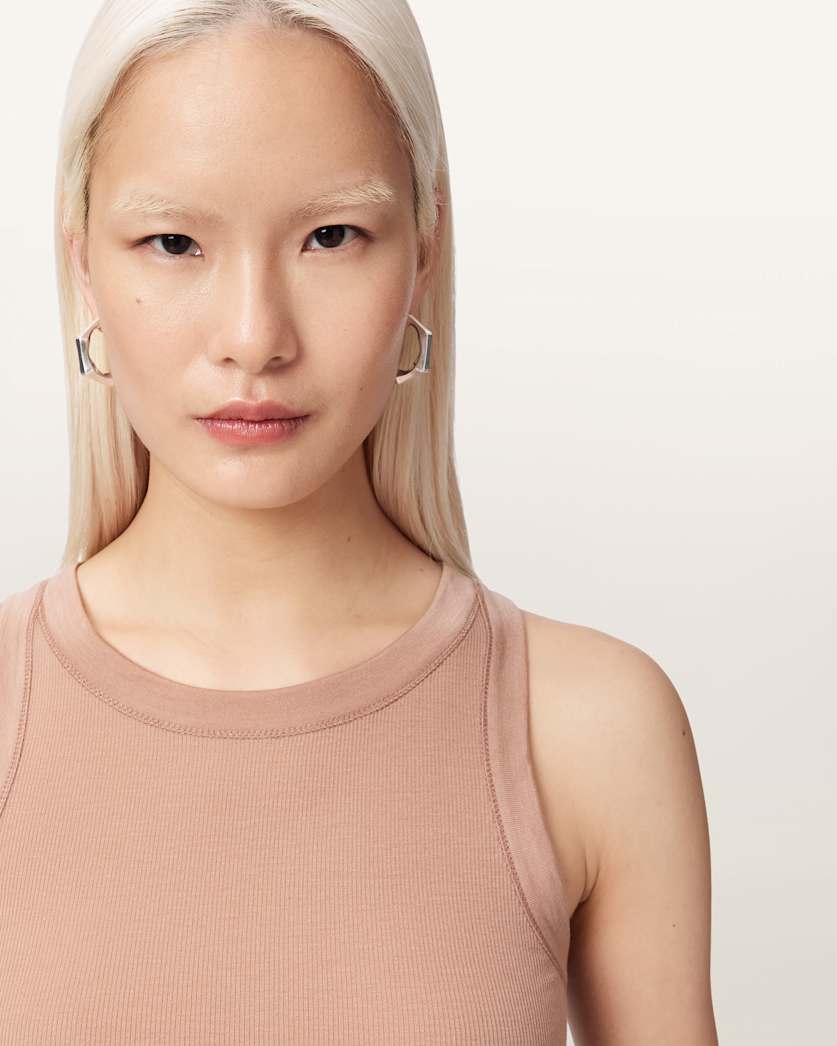 AllSaints Rina Crew Neck Sleeveless Tank Top Women's White Women's
