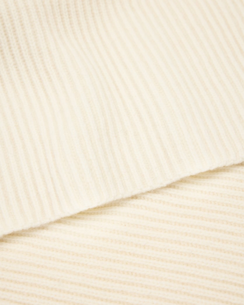 AllSaints Wren Hooded Wool Scarf Women's Antique White Women's