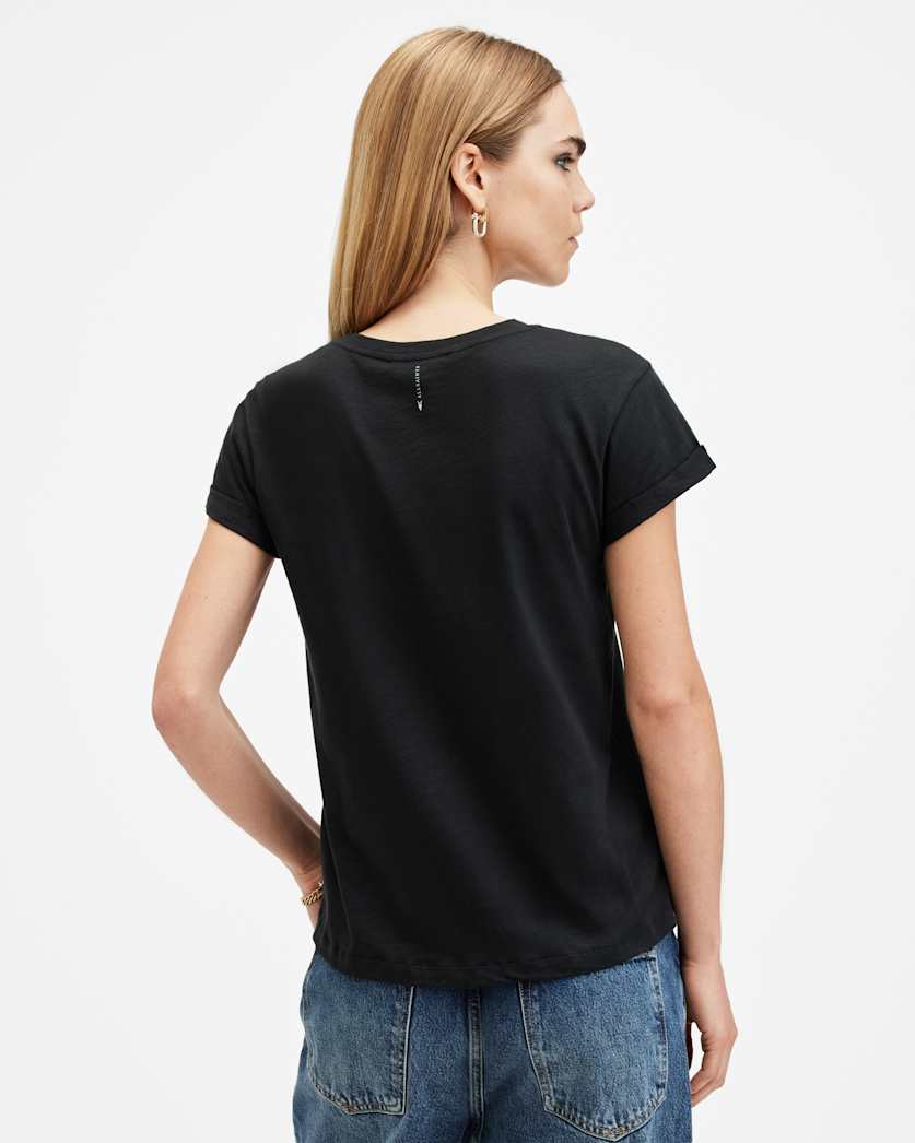 AllSaints Anna Crew Neck Short Sleeve T Shirt Women's Chalk White Women's