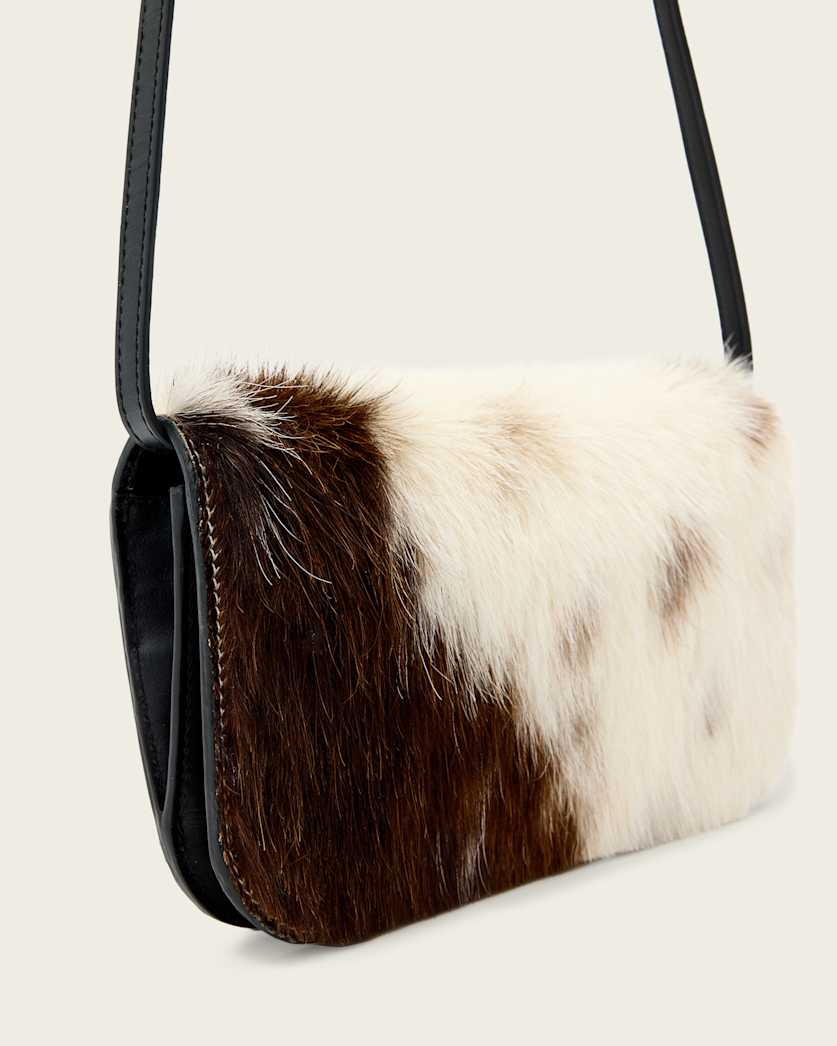 AllSaints Maeve Cow Print Crossbody Bag Women's Cow Print Women's