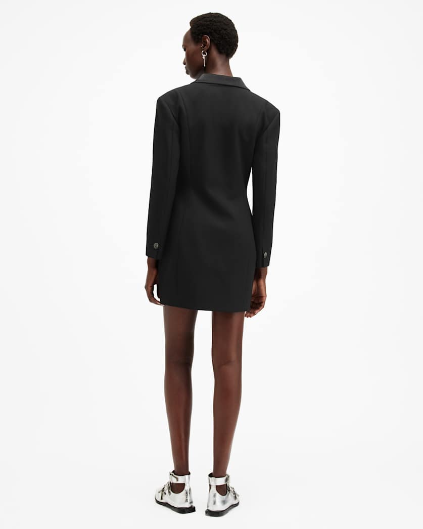 AllSaints Erykah Slim Fit Mini Blazer Dress Women's Black Women's