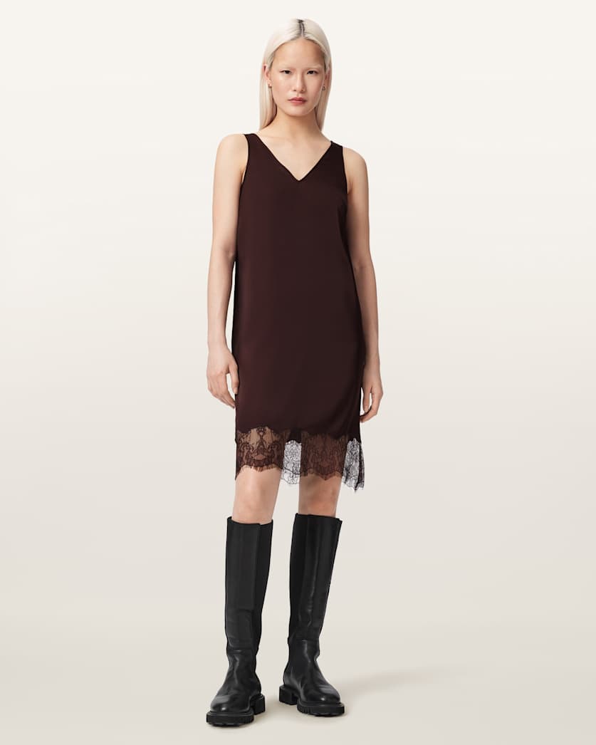 AllSaints Eloise 2 In 1 Sweater Dress Women's Black Women's