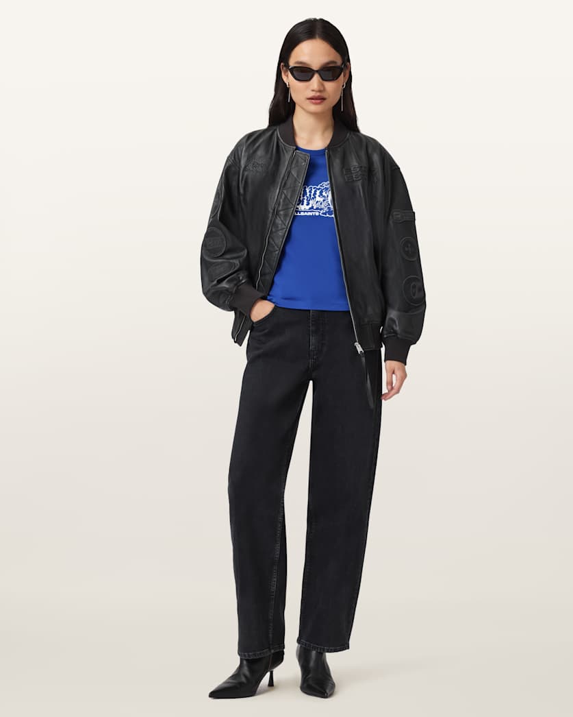 AllSaints Williams X Allsaints Burnout Stevie T Shirt Women's Williams Blue Women's