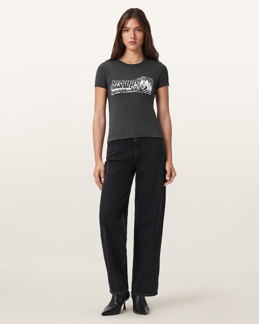 AllSaints Williams X Allsaints Burnout Stevie T Shirt Women's Williams Blue Women's