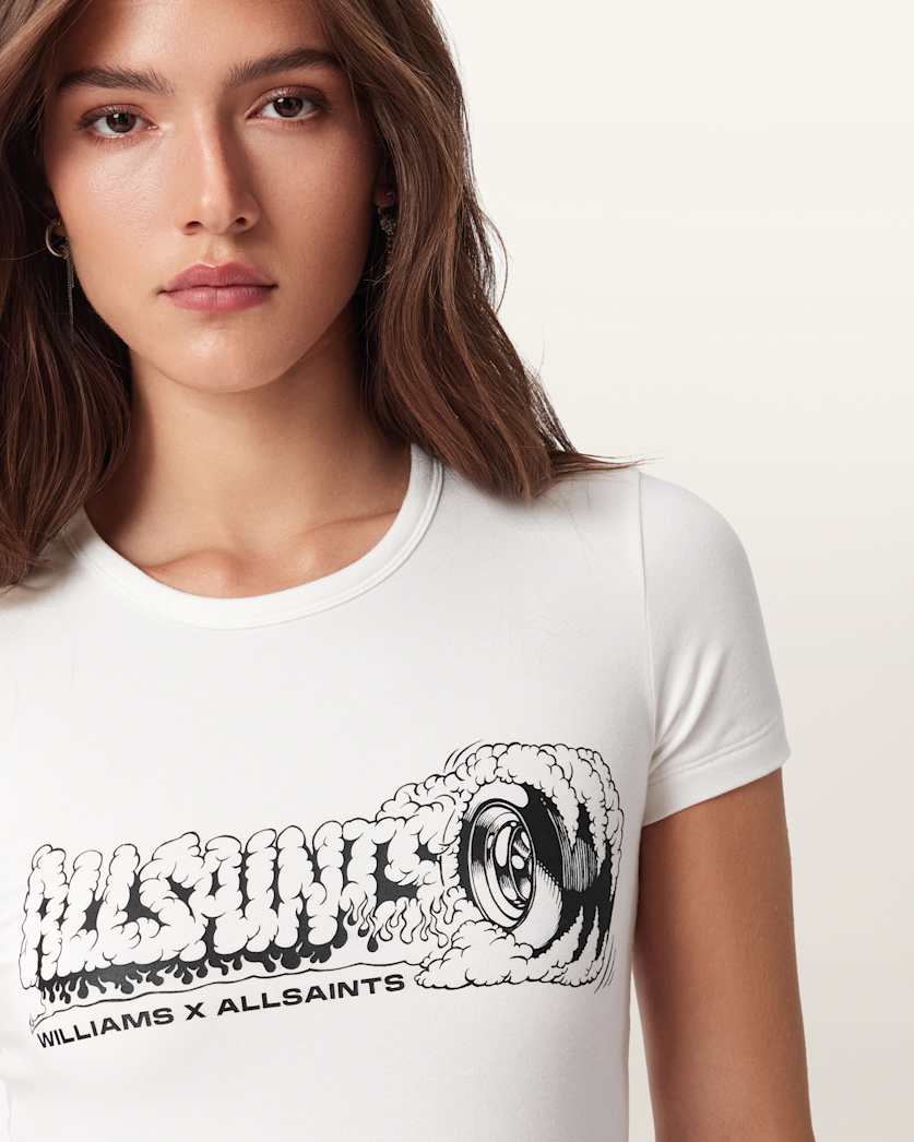 AllSaints Williams X Allsaints Burnout Stevie T Shirt Women's Williams Blue Women's
