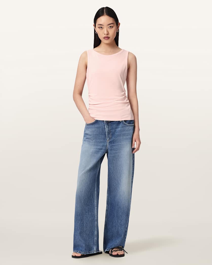 AllSaints Katarina Slim Fit Tank Top Women's Crystal Pink Women's