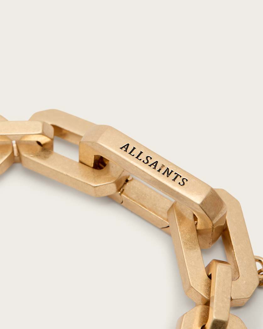 AllSaints Kaia Hex Bracelet Women's Warm Brass Women's
