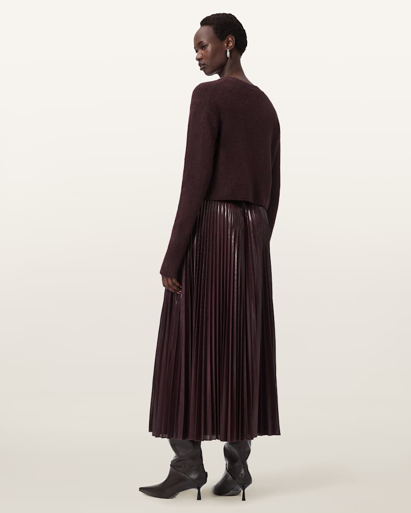 AllSaints Spark 2 In 1 Dress Women's Oxblood Red Women's