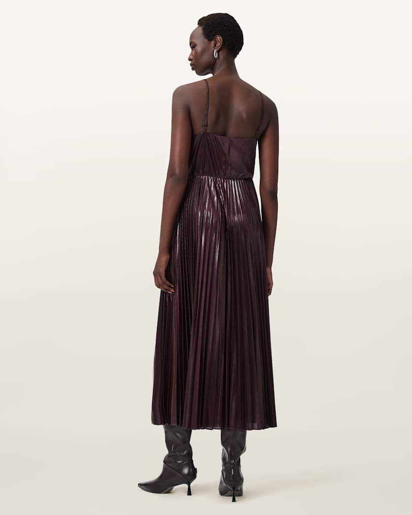 AllSaints Spark 2 In 1 Dress Women's Oxblood Red Women's