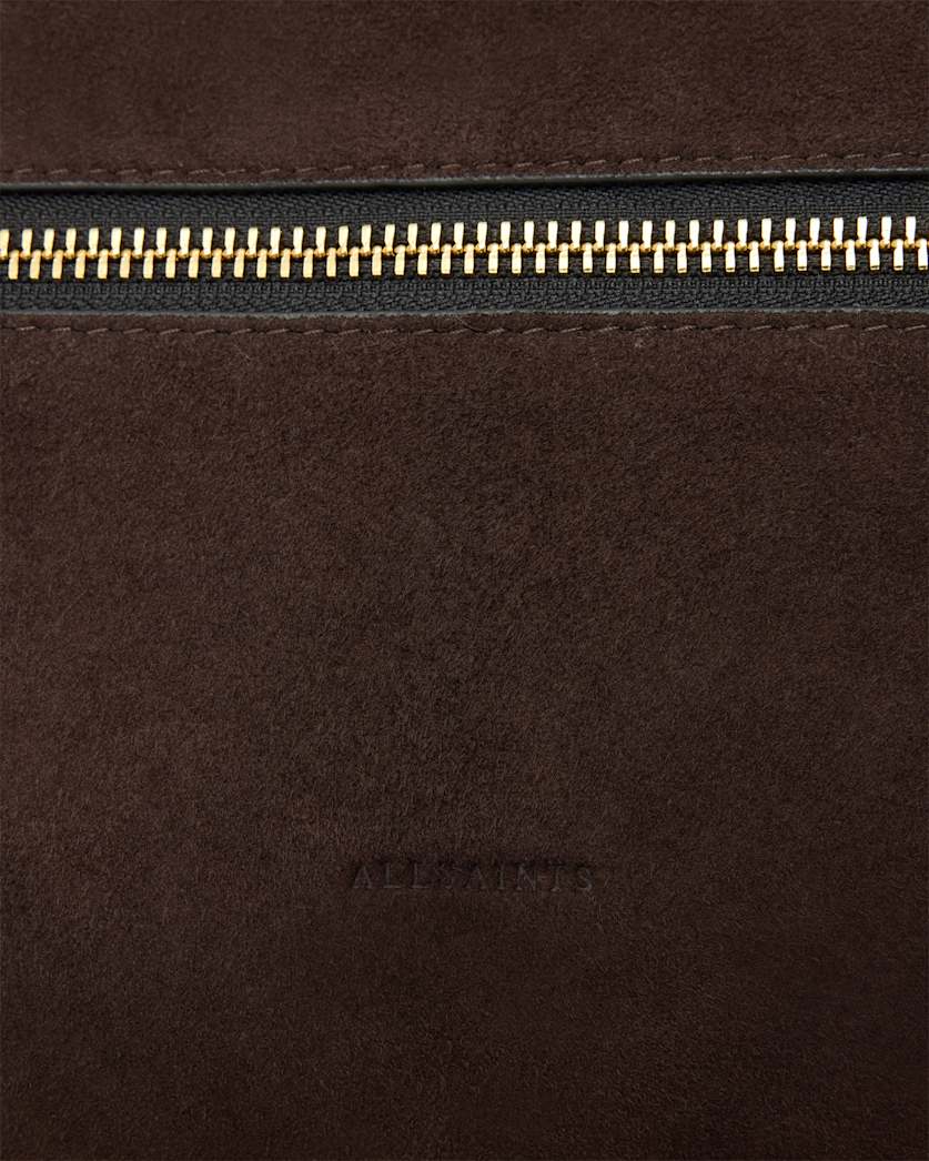 AllSaints Vega Suede Shoulder Bag Women's Bitter Brown Women's