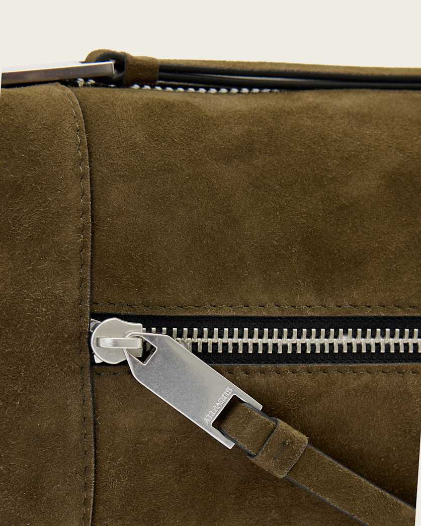 AllSaints Vega Suede Mini Bag Women's Olive Green Women's