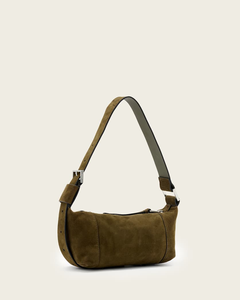 AllSaints Vega Suede Mini Bag Women's Olive Green Women's
