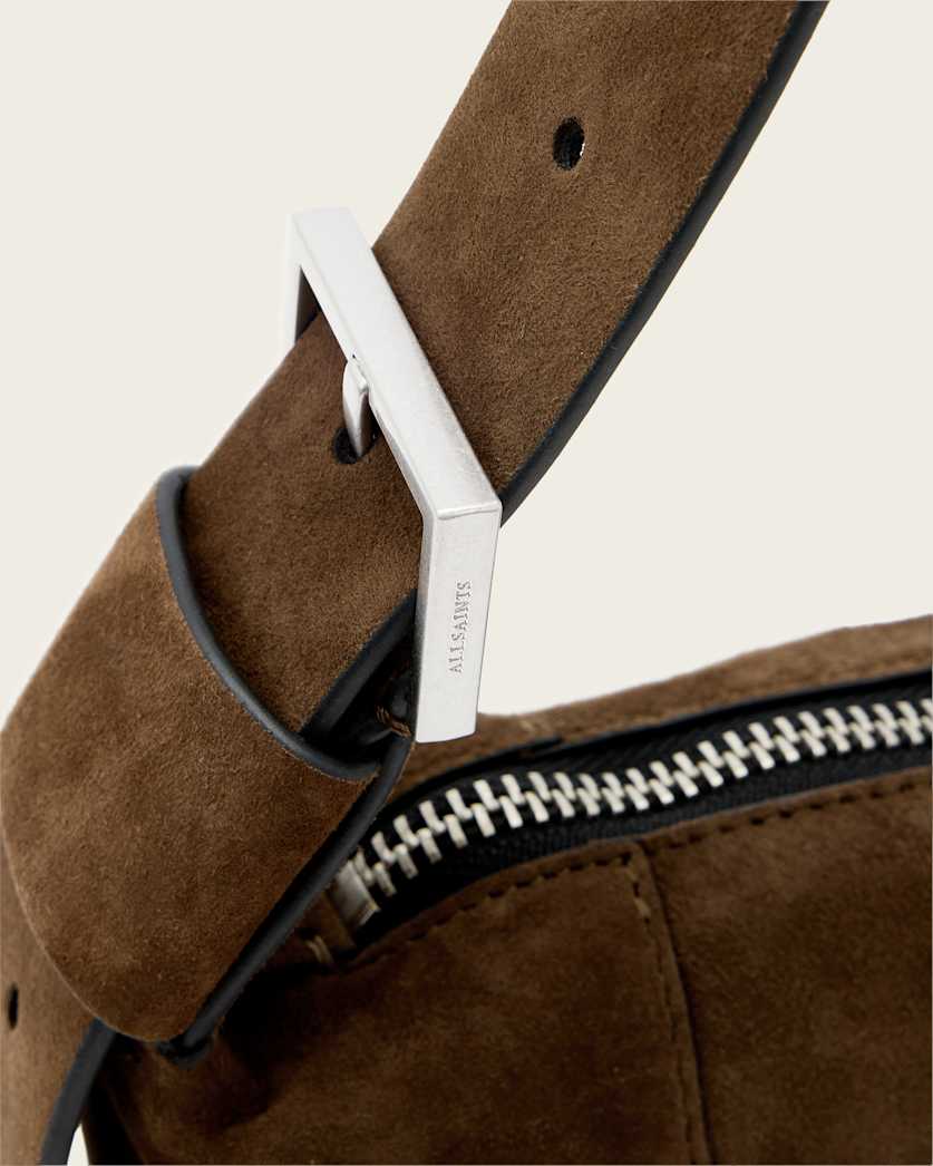AllSaints Vega Suede Mini Bag Women's Fango Brown Women's