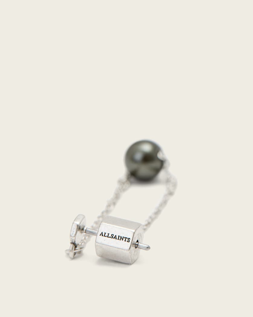AllSaints Ellie Loop Earrings Women's Warm Silver Women's